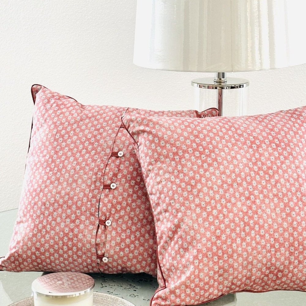Ralph Lauren Louisa Throw Pillow In Vintage Red